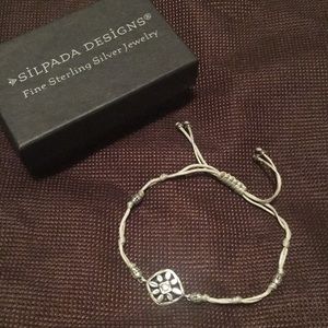 Silpada Adjustable Sterling Silver Bolo Bracelet